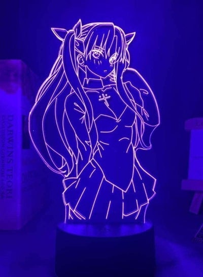 3D Illusion Night Light Anime Characters Night Light for Kids Bedroom Decor Manga Characters