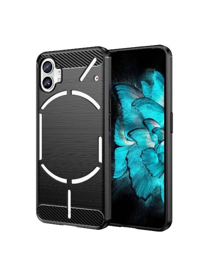 Ultra Slim Shock Absorption Soft TPU Drawing Protective Cases Cover for Nothing Phone 1 Black