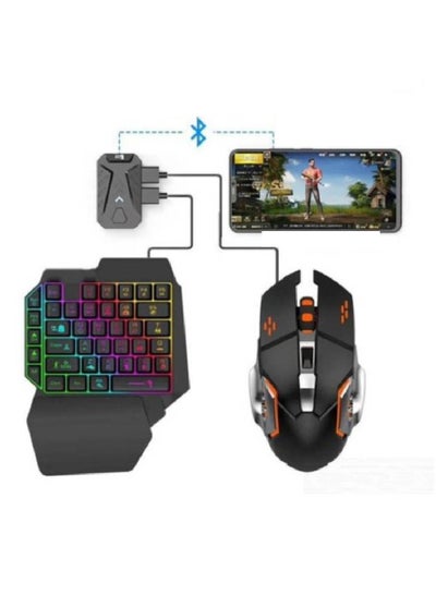 4 In 1 Mobile Game Combo Pack (Mouse & Keyboard Converter, Single Handed Keyboard, Gaming Mouse)