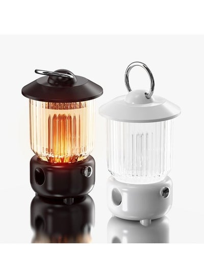 Lantern mood wireless ultrasonic humidifier Camping Lantern [White]