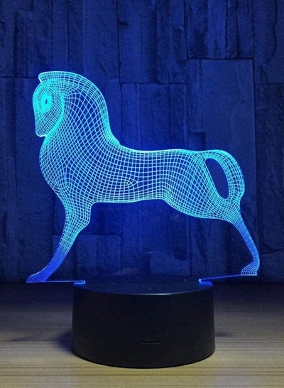 3D Illusion Lamp Led Night Light Animal Horse Unicorn Theme Kids 7 Color Baby Kid Toy Gift Room Decor Children s Sleep Lamp