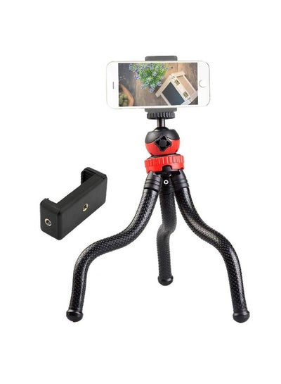 Mini Flexible Tripod Octopus Spider Stand Holder,360° Ball Head,phone clip compatible with action Camera/DSLR camera/smartphone/Cell Phone
