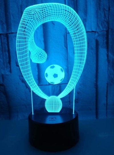football gymnastics 3D Multicolor Night Light colorful gradient color remote control touch LED light creative gift small table lamp