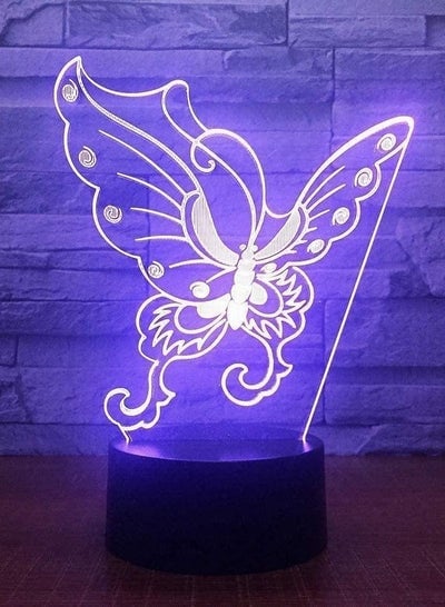 althiqahkey Creative Child Night Sleep Night Light 3D LED Butterfly Modeling Desk Lamp Lights for Kids Gift Home Décor