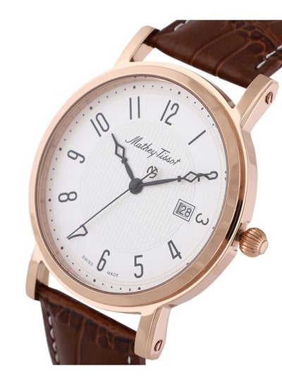 Mathey-Tissot City White Dial Brown Leather Men's Watch H611251PG