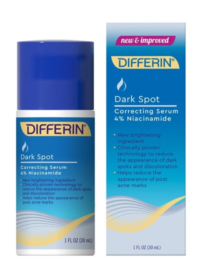 Dark Spot Correcting Face Serum by the makers of Differin GelGentle Skin Care for Acne Prone Sensitive Skin 1 oz