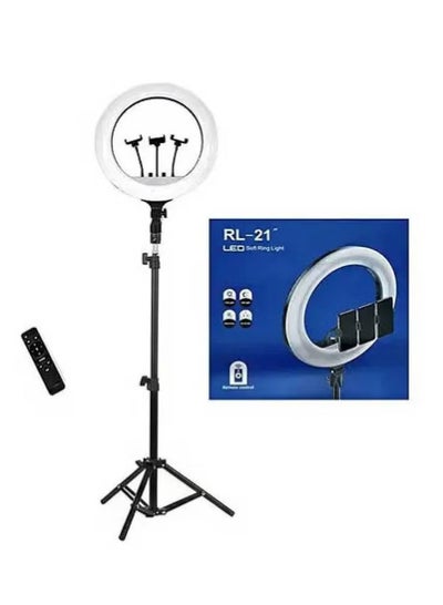 21 inch Professional Big LED Selfie Ring Light With 3 Mount Phone Holders For Reels Photo Shoot Live Stream Makeup Videos