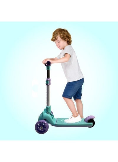 3 Wheel Foldable Kick Scooter with Flashing LED Lights for Kids