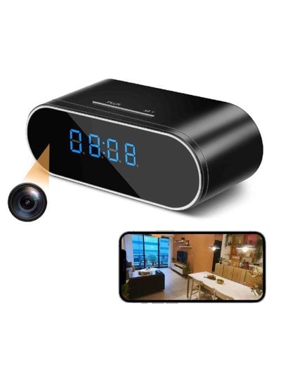 Hidden Camera,Spy Camera HD 1080P WiFi Alarm Clock Camera with Night Vision/Motion Detection/Loop Recording Wireless Security Camera,Monitor Video Recorder Nanny Cam