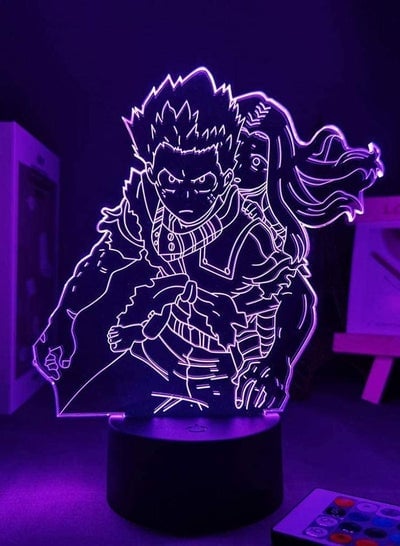 Valentine's Day 2022 LED Panel Lights Anime Characters My Academy Bakuhao 3D Lights Comic Gadgets Valentine’s Day Gifts Children’s 3d Multicolor Night Light for boys animes Anime Lights