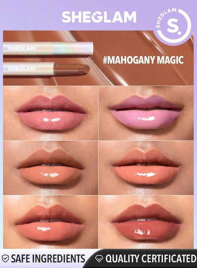 SHEGLAM Pout-Perfect Shine Lip Gloss - Mahogany Magic