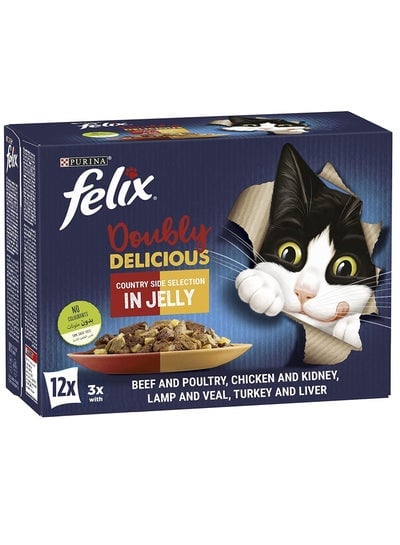 Felix double delicious cat food 12 x 85 grams