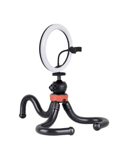 NEW 10 inch LED Selfie Ring Light with Cell Phone Holder flexible rod and aluminum ball head