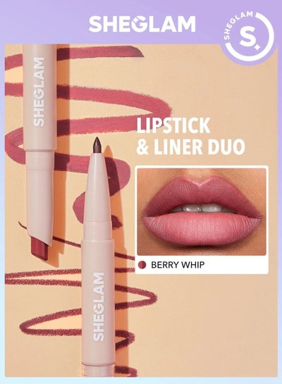 SHEGLAM Lipstick & Lip Liner Duo (Berry Whip)