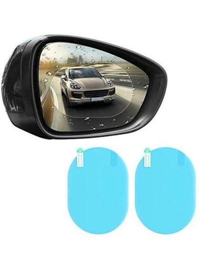 2 Pieces Car Rearview Mirror Protective Film Waterproof Film Anti-Fog HD Car Rearview Mirror Decal, Rainproof, Anti-Scratch Clear Protective Film for Car Rearview Side Mirror Glass