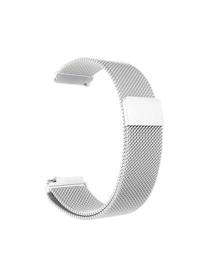 Replacement 22mm Milanese Band for Fossil Gen 4/5 Silver