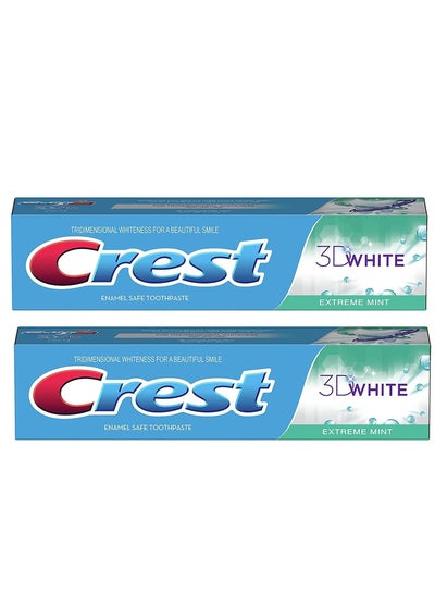 3D White Extreme Mint Toothpaste 2 Pack