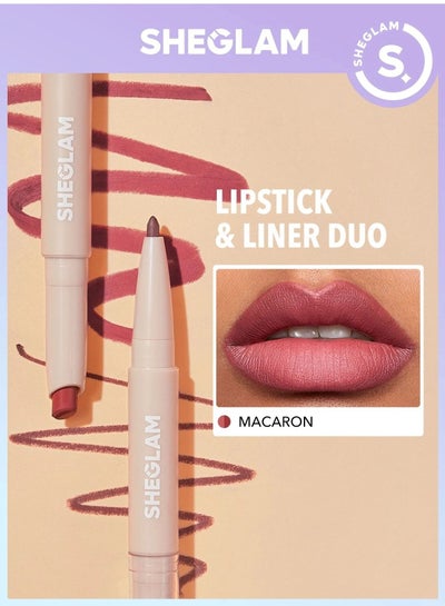 SHEGLAM Lipstick and Lip Liner Duo (Macaron)
