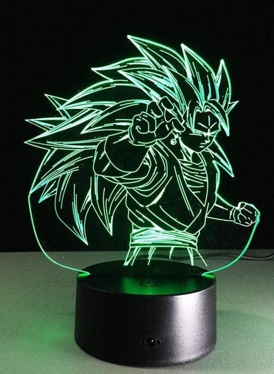 3D Illusion Lamp Led Night Light Dragon Ball Goku Figure for Kids Room Decoration Cool Table Lamp Anime Gift for Him Children Sleep Lamp