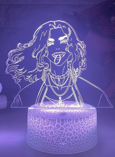 3D LED Night Light Anime Tokyo Revengers Baji USB Touch Lamp Bedroom Decor Gift