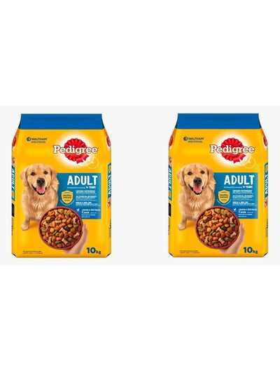 Dry food for adult dogs, composed of chicken and vegetables from Pedergri, 10 kg, 2 packs