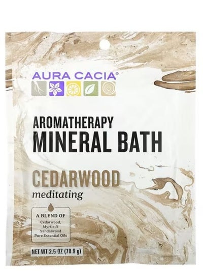 Aromatherapy Mineral Bath Meditating Cedarwood 2.5 oz 70.9 g