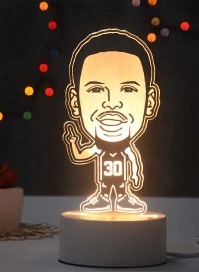 3D Illusion Lamp Led Night Light Basketball Figure Kobe James Curry for Kids Home Atmosphere Table Lamp Kobe Memories Boys Gift