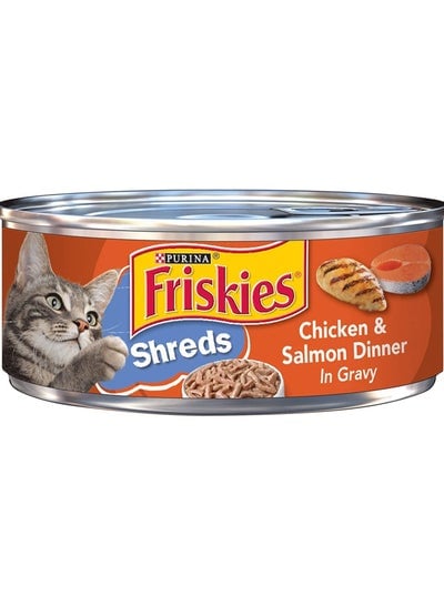 Friskies Shreds Chicken & Salmon Dinner In Gravy 156g