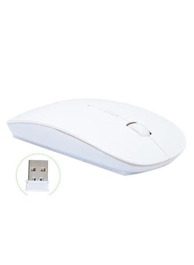 2.4 GHz 2.4G Wireless Optical Mouse Mice USB Receiver For Laptop PC - White