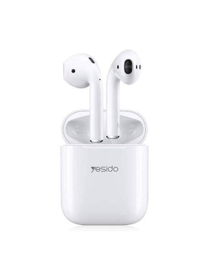 Wireless Earbuds Bluetooth In-Ear Headphones with Charging Case White