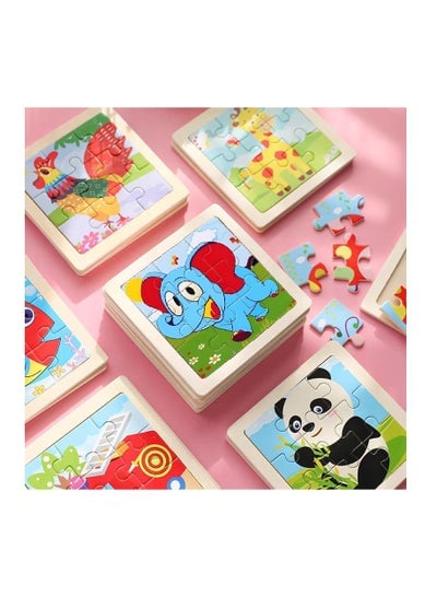 Wooden Jigsaw Puzzle Set for Toddlers and Kids Pack of Animal Theme Puzzles Educational Learning Toys for Early Childhood Development