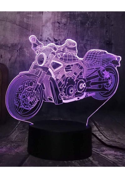 Novelty Cool Motorcycle Motorbike Boy Toys LED USB Touch Table Desk Lamp Home Decor Gift LED Chil