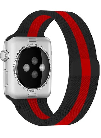 Replacement Band For Apple Watch Series 1/2/3 38mm Black/Red