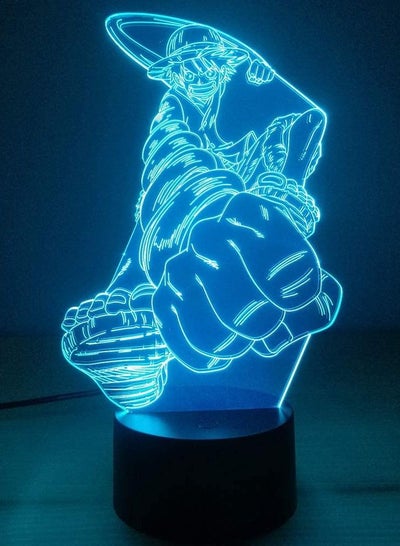 Night light Luffy Punch 3D Table Lamp 7 Color Replacement Table Lamp Novelty Led Night Light Led Light