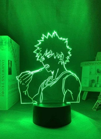 3D Led Night Light Illusion Lamp Usb Anime Bakugo My Hero Academia Room Decoration Birthday Manga Tool Katsuki Bakugo