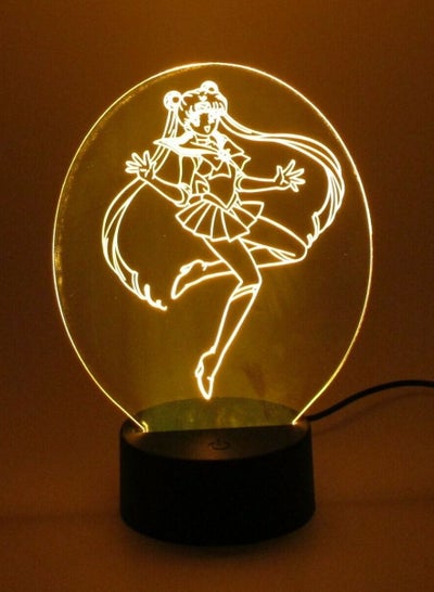 3D lamp Sailor Moon LED Light Color Changed Night 3D Lights Lamp Decor Gifts