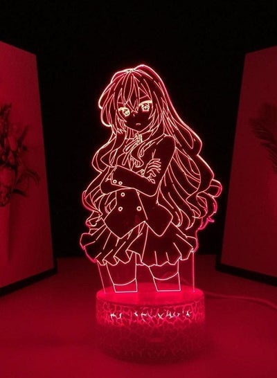 3D Multicolor Night Light LED Table Illusion Lamp Lava Base Tortora Taiga Aisaka