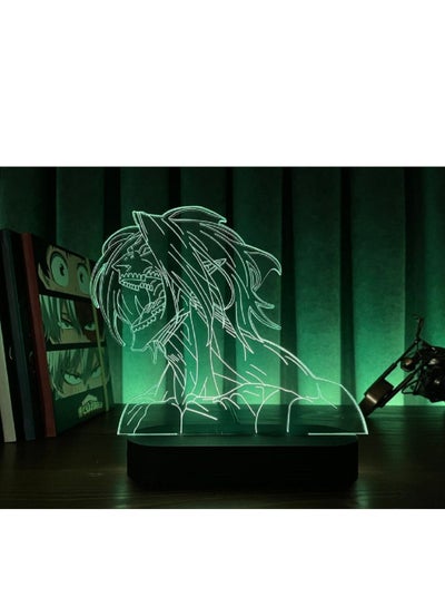 Anime 3D LED Lamp Manga 3D Night Light Anime Figures W/Anime Christmas Gifts Anime Birthday gifts RGB 16 Colors W/Remote Control