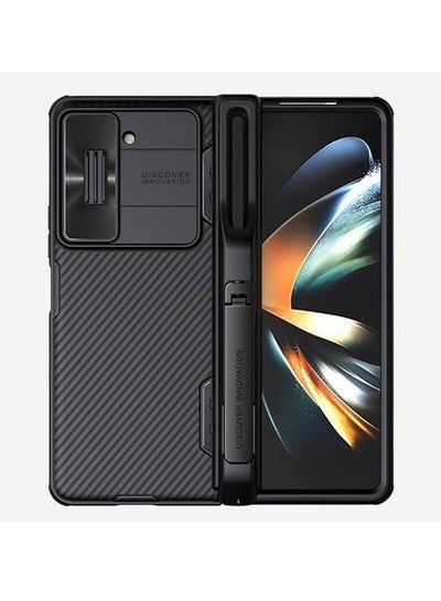 Samsung Galaxy Z Fold 5 5G Case Built-In Kickstand Case With S Pen Holder And Camera Cover Anti-Scratch Foldable Case