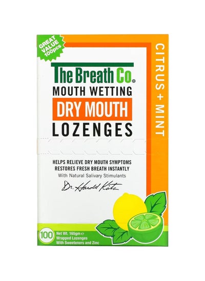 Dry Oral Lozenges Citrus Mint 100 Coated Lozenges