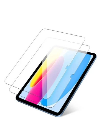 2 Pack iPad 10.9 10th Generation 2022 Screen Protector A2696/A2757/A2777, Tempered Glass Film Guard for iPad 10th Gen 10.9" 2022 Release