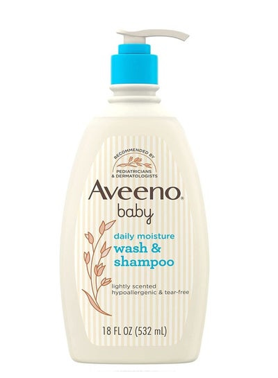Baby Daily Moisture Wash  Shampoo Lightly Scented 18 fl oz 532 ml