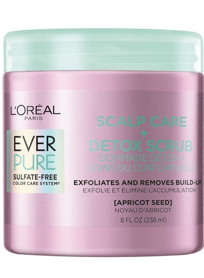 EverPure Exfoliating Scalp Care + Detox Scrub with Apricot seed, 8 Ounce