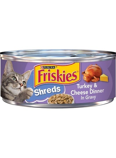 Friskies Savory Shreds Turkey & Cheese Dinner 156g