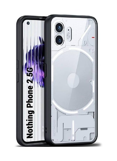 Protective Shockproof Transparent PC + Black TPU Bumper Case Cover For Nothing Phone 2