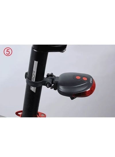 Rear Bike Flashlight virtual Cycle Path 5 LED Laser Bicycle Tail light