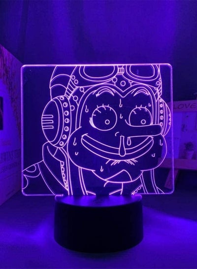 3D Anime lamp 3D lamp for Kids One & Piece LED Multicolor Night Light Usopp for Kids Bedroom Decor Japanese Anime 3D Lamp Usopp One & Piece