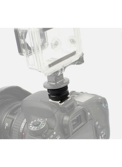 Aluminum Alloy 1/4" Standard Screw Head Adapter With Double Nut For DSLR Camera
