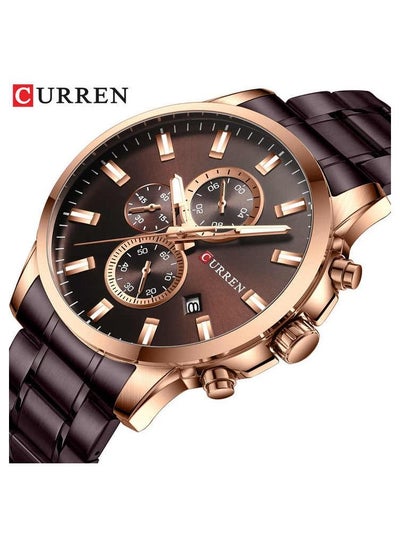 Curren 8348 Stainless Steel Band 3ATM Waterproof Men Quartz Watches With Box