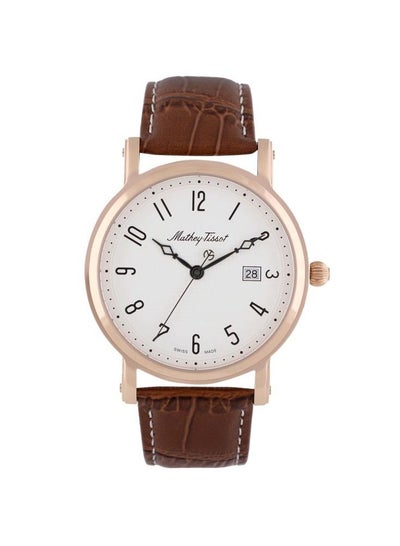 Mathey-Tissot City White Dial Brown Leather Men's Watch H611251PG